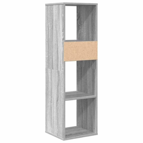 vidaXL bogreol 34x31x112 cm konstrueret træ grå sonoma-eg