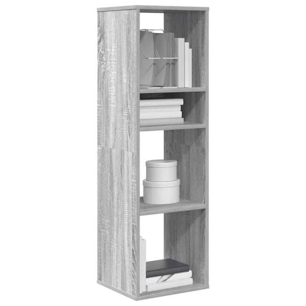 vidaXL bogreol 34x31x112 cm konstrueret træ grå sonoma-eg