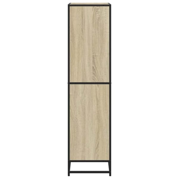 vidaXL Bokhylle sonoma eik 60x35x139 cm konstruert tre