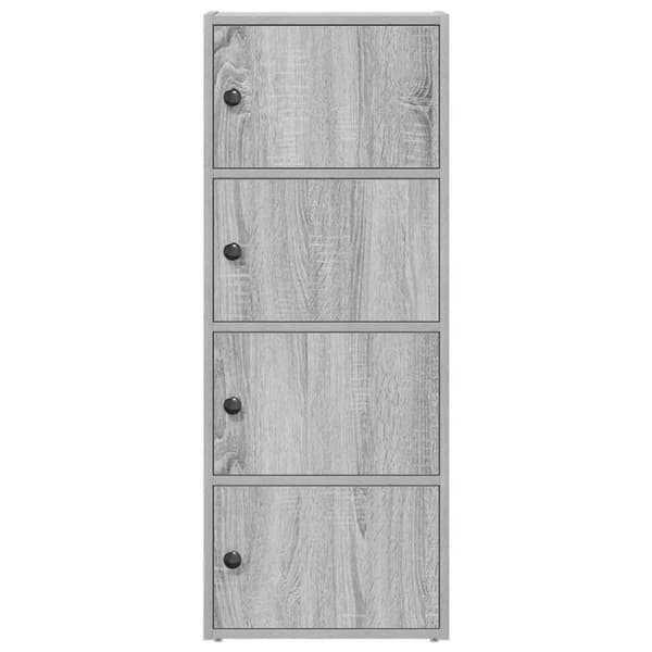 vidaXL bogreol 40x24x102 cm konstrueret træ grå sonoma-eg