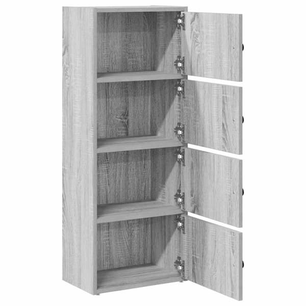 vidaXL bogreol 40x24x102 cm konstrueret træ grå sonoma-eg