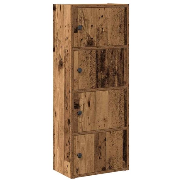 vidaXL Kirjahylly vanha puu 40x24x102 cm tekninen puu