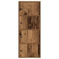 Pikkukuva 5 / 11: vidaXL Kirjahylly vanha puu 40x24x102 cm tekninen puu