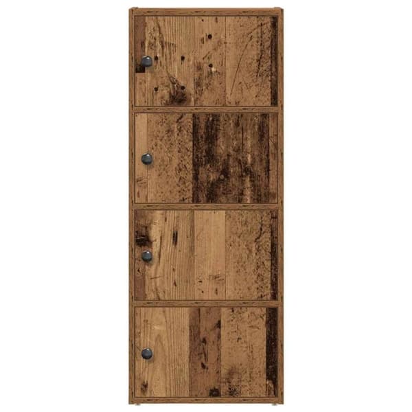 vidaXL Kirjahylly vanha puu 40x24x102 cm tekninen puu