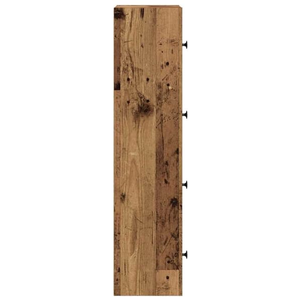 vidaXL Kirjahylly vanha puu 40x24x102 cm tekninen puu