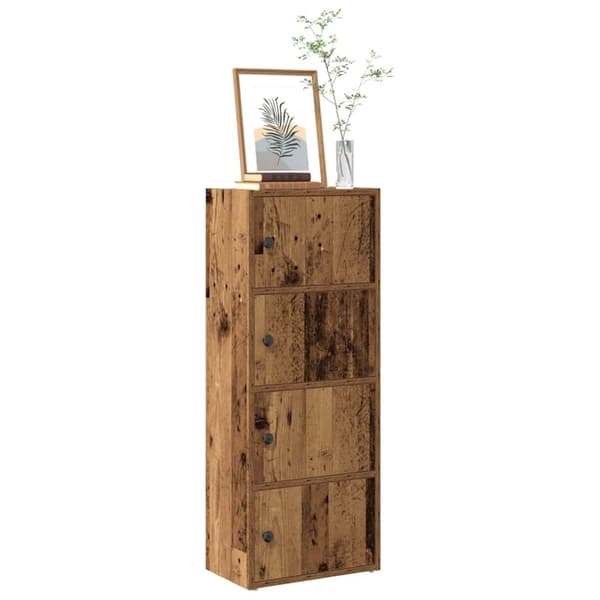 vidaXL Kirjahylly vanha puu 40x24x102 cm tekninen puu