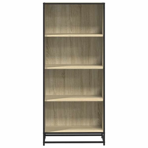 vidaXL bogreol 60x35x139 cm konstrueret træ sonoma-eg
