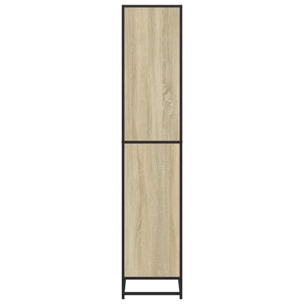 vidaXL bogreol 80,5x35x170,5 cm konstrueret træ sonoma-eg