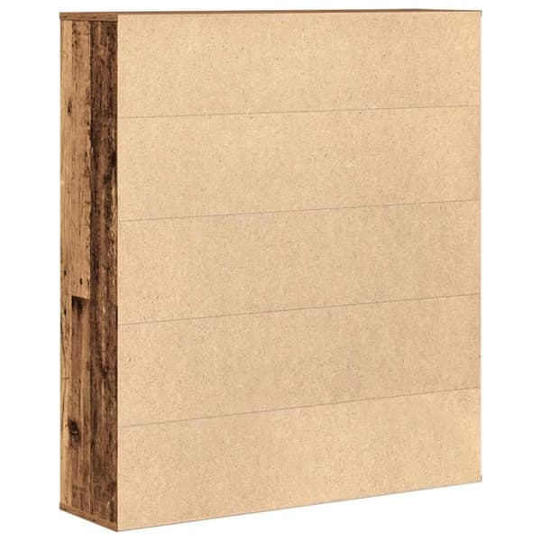 vidaXL bogreol 89x24x101,5 cm konstrueret træ gammelt trælook