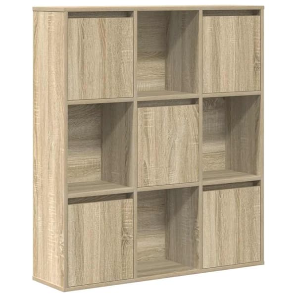 vidaXL bogreol 89x24x101,5 cm konstrueret træ sonoma-eg