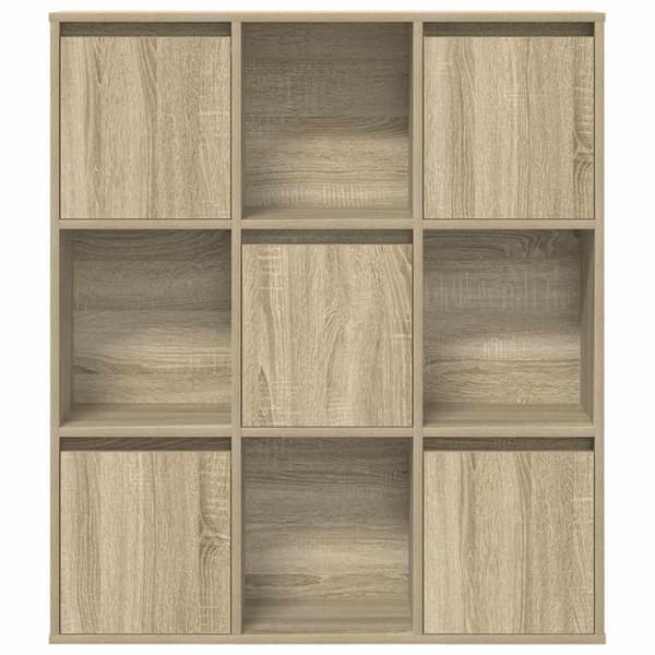 vidaXL bogreol 89x24x101,5 cm konstrueret træ sonoma-eg