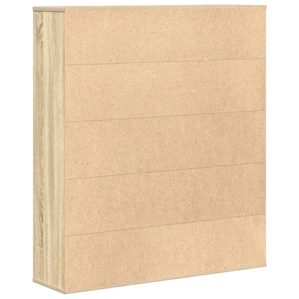 vidaXL bogreol 89x24x101,5 cm konstrueret træ sonoma-eg