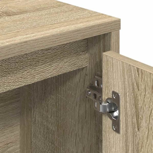 vidaXL bogreol 89x24x101,5 cm konstrueret træ sonoma-eg