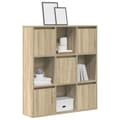 Miniatyrbillede 2 af 11: vidaXL bogreol 89x24x101,5 cm konstrueret træ sonoma-eg