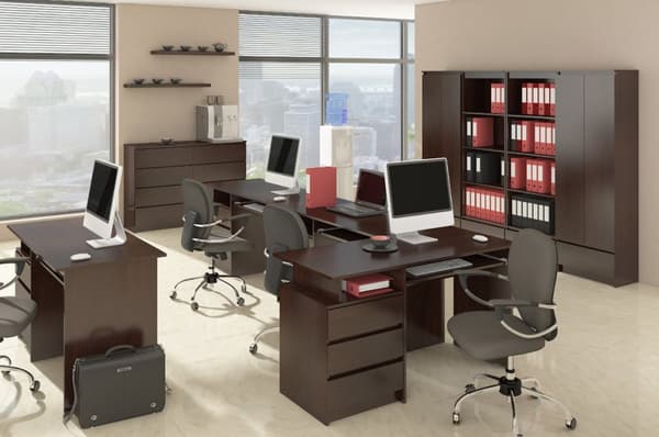REGALE R 60 cm CLP 1 SKUFFE 4 HYLLER WENGE