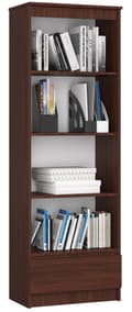 Miniatyrbillede 1 af 6: REGALE R 60 cm CLP 1 SKUFFE 4 HYLLER WENGE