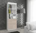 Miniatyrbillede 5 af 7: KONTORREOL R 60 cm CLP 3 SKUFFE 2 HYLLER HVID / CAPPUCCINO GLANSET