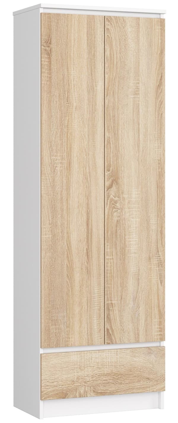 REGALE STÄNGD R60 2D 1ST CLP VIT / SONOMA