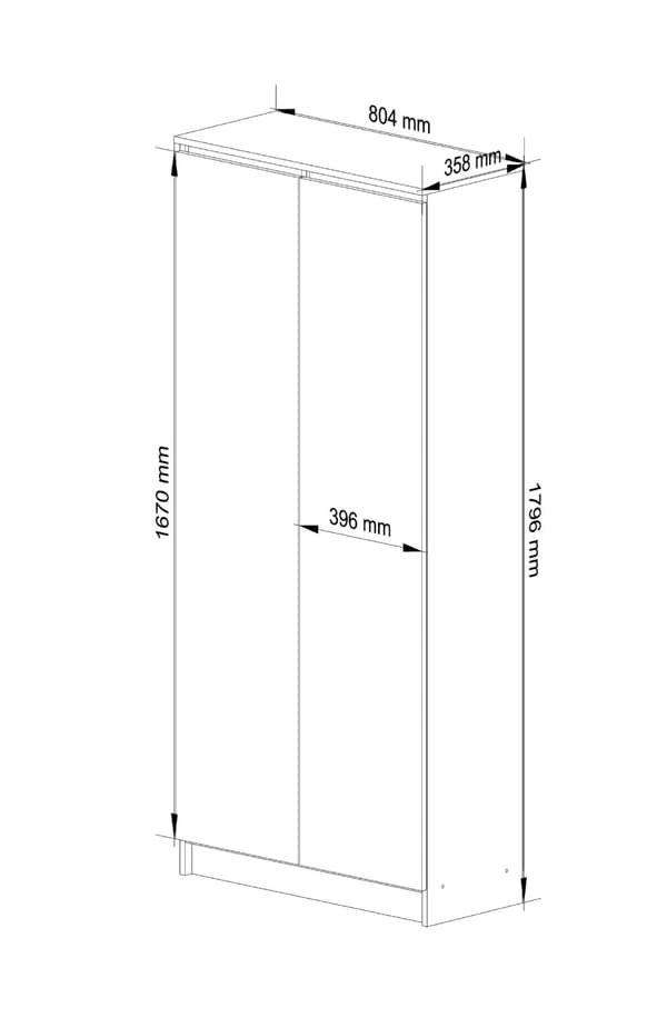 REGALE LUKKET R80 2D 8P CLP VENGE / SONOMA