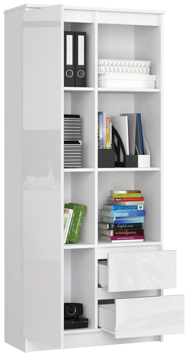 KONTORREOL R 80 cm CLP R11 HVID / HVID GLANSET