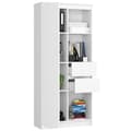 Miniatyrbillede 2 af 5: KONTORREOL R 80 cm CLP R15 HVID / HVID GLANS