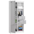 Miniatyrbillede 2 af 10: KONTORREOL R 80 cm CLP R15 HVID / METALISK GLANSE