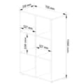 Miniatyrbillede 3 af 5: Reol QUAD 6 hylder - hvid