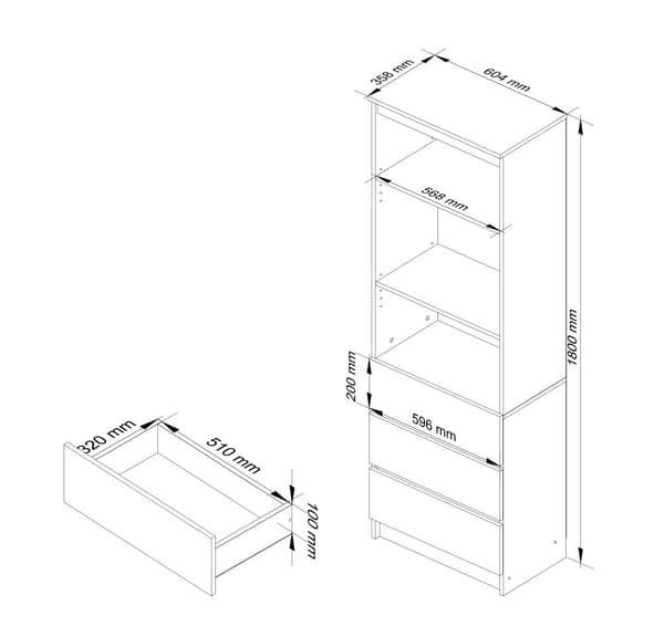 REGALE R60 3SZ 2P CLP HVID / GRÅ