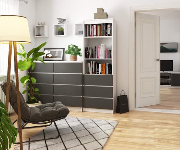 REGALE R60 3SZ 2P CLP HVID / GRÅ