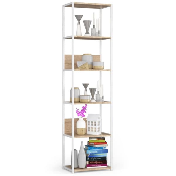 METALISK REGALE LOFT 500 HVID/DÆL SONOMA