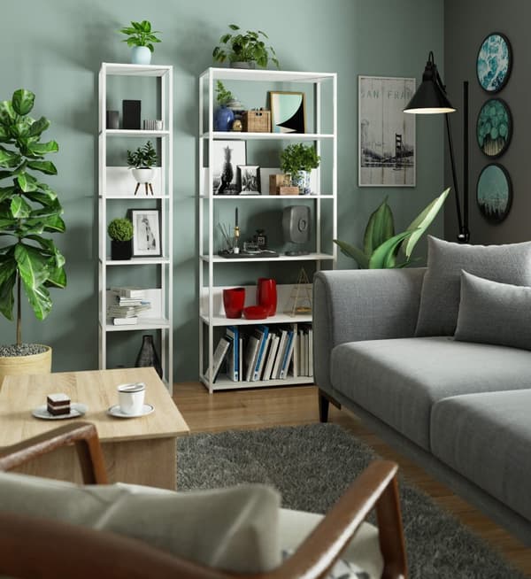 METAL REGALE LOFT 400 HVID/HVID