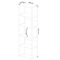 Miniatyrbillede 3 af 5: Metal loft reol 60 cm - sort-dåb artisan - 6 hylder