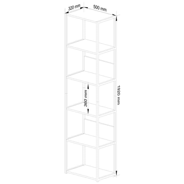 REGALE INDUSTRIEL 500 SORT/SORT