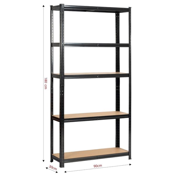 METALSKAB 90x30x180 SORT