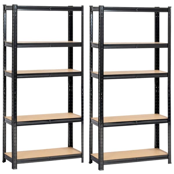 2x REGALE METALSK 70x30x154 SORT