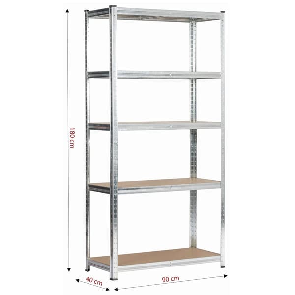 METALSK REOL 90x40x180 SØLV