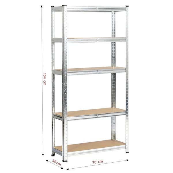 METALSK REGALE 70x30x154 SØLV