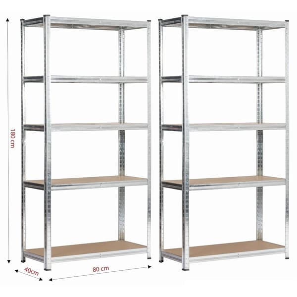 2x REGALE METAL 80x40x180 SØLV