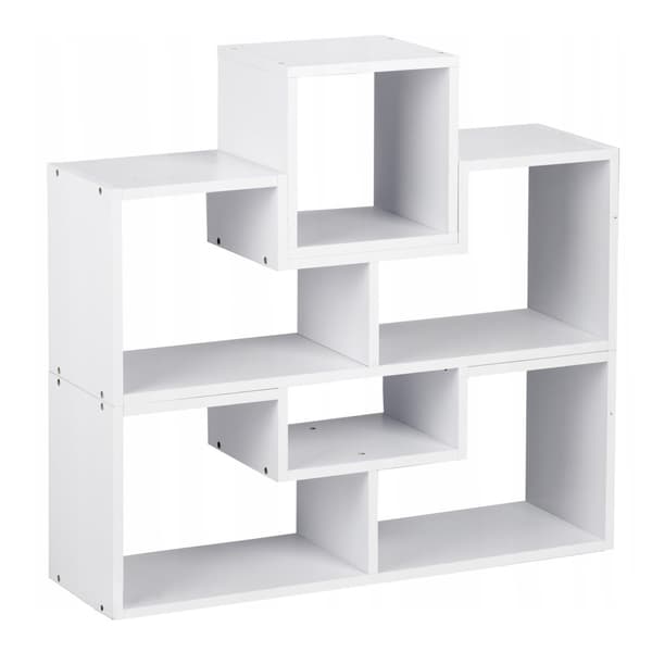 Modernt vitt modulärt skåp - 63x24,5x80cm, slitstark laminerad MDF för unga proffs