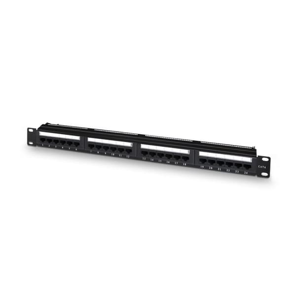 24-port UTP kategori 6 Patch Panel Aisens A141-0509 Sort
