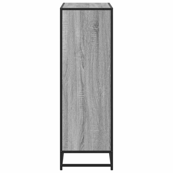 vidaXL Bokhylle grå sonoma 80,5x35x107,5 cm konstruert tre