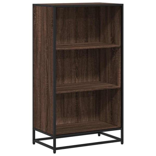 vidaXL Bokhylle brun eik 60x35x107,5 cm konstruert tre