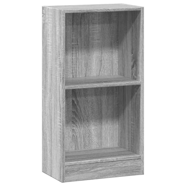 vidaXL Kirjahylly harmaa Sonoma 40x24x76 cm tekninen puu