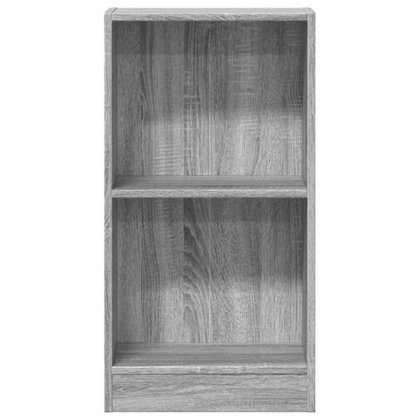 vidaXL Kirjahylly harmaa Sonoma 40x24x76 cm tekninen puu
