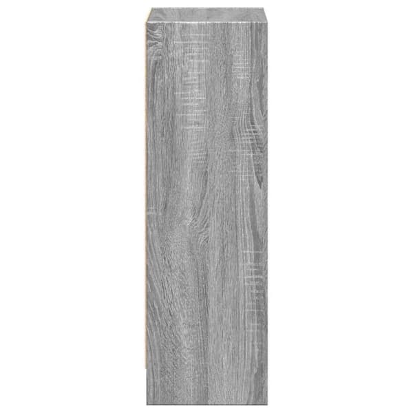 vidaXL Kirjahylly harmaa Sonoma 40x24x76 cm tekninen puu