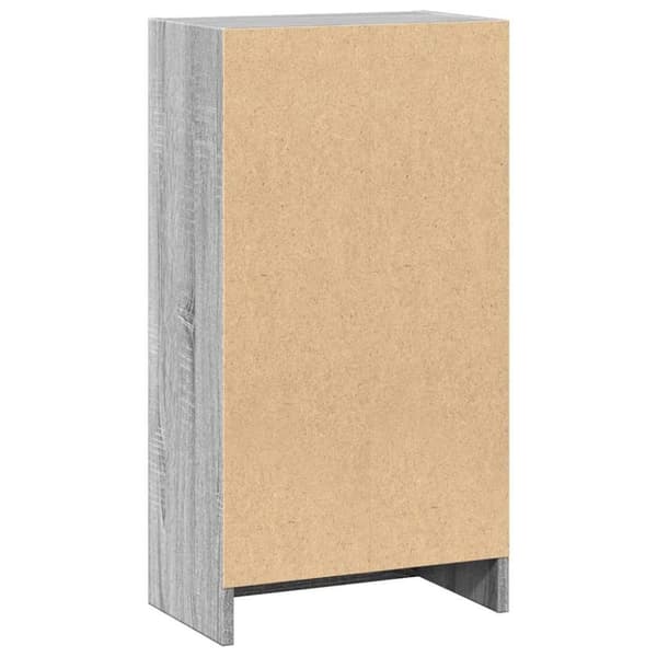 vidaXL Kirjahylly harmaa Sonoma 40x24x76 cm tekninen puu