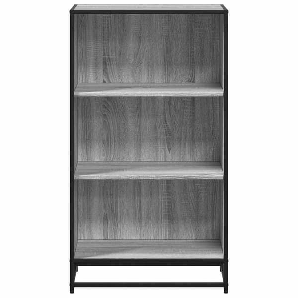 vidaXL Bokhylla grå sonoma 60x35x107,5 cm konstruerat trä