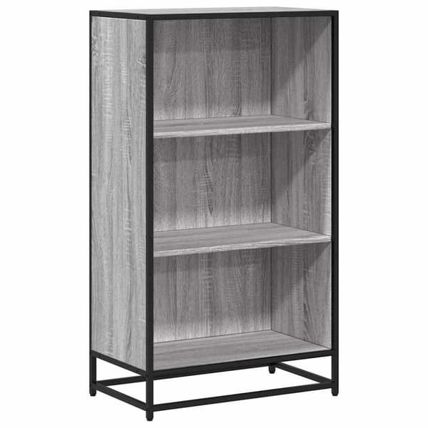 vidaXL Bokhylla grå sonoma 60x35x107,5 cm konstruerat trä