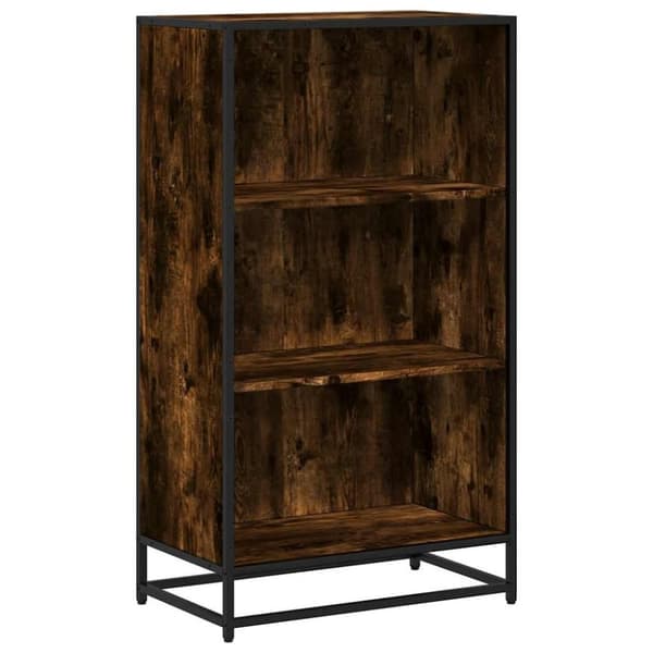 vidaXL bogskab 60x35x107,5 cm konstrueret træ røget egetræ