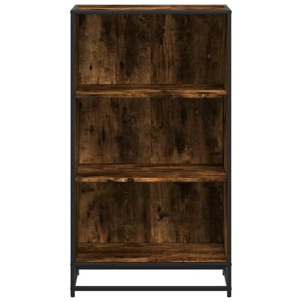 vidaXL bogskab 60x35x107,5 cm konstrueret træ røget egetræ